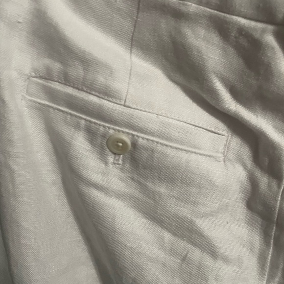 Madewell The Harlow Wide-Leg Pant in 100% Linen, color white, size 2. - Picture 11 of 12